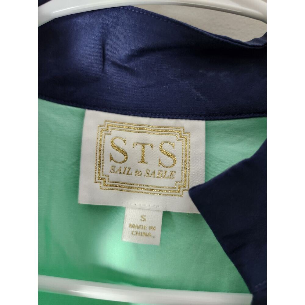 Sail to Sable Shift Dress Size Small Blue Colorblock‎ Sleeveless - Picture 2 of 5